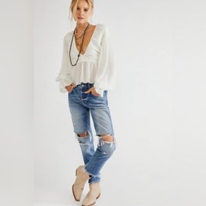 Free People Good Time Relaxed Skinny Jeans